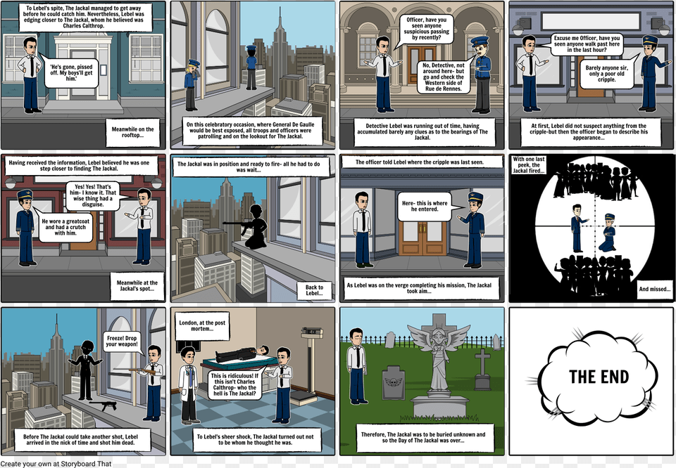 The Day Of The Jackal Storyboard, Book, Comics, Publication, Person Free Transparent Png