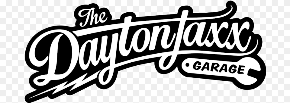 The Daytonjaxx Garage Logo In 2020 Custom Garage Logo Transparent, Calligraphy, Handwriting, Text Free Png Download