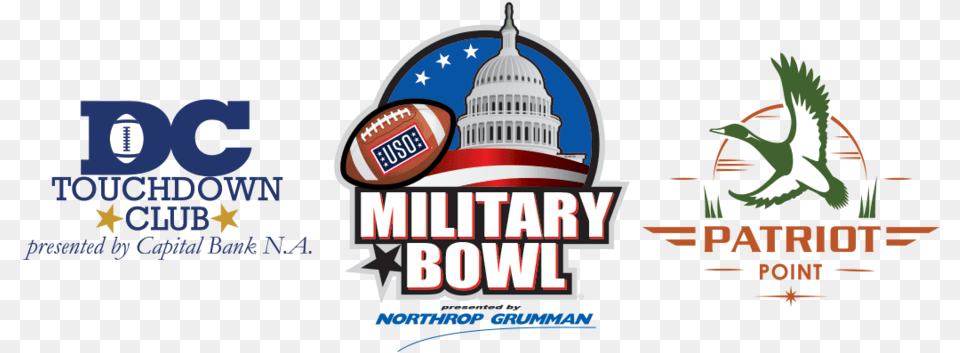 The Dc Touchdown Club Presented By Capital Bank N Military Bowl, Logo, Advertisement, Poster Png