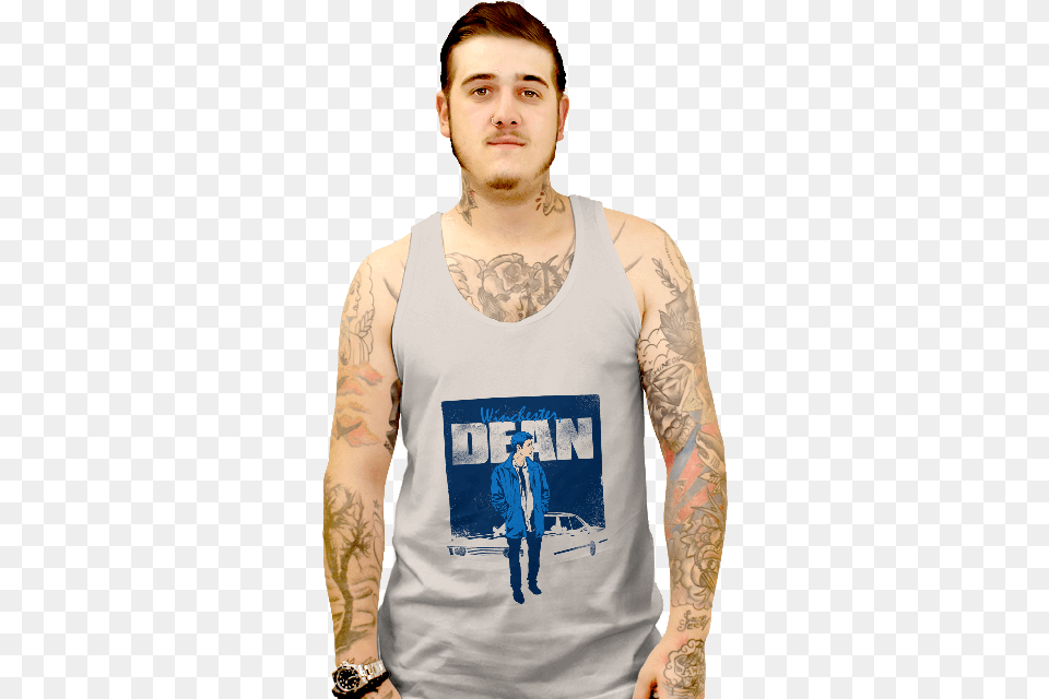 The Dean Winchester Video Game Full Size Winamp Shirt, Clothing, Person, Skin, T-shirt Free Png Download