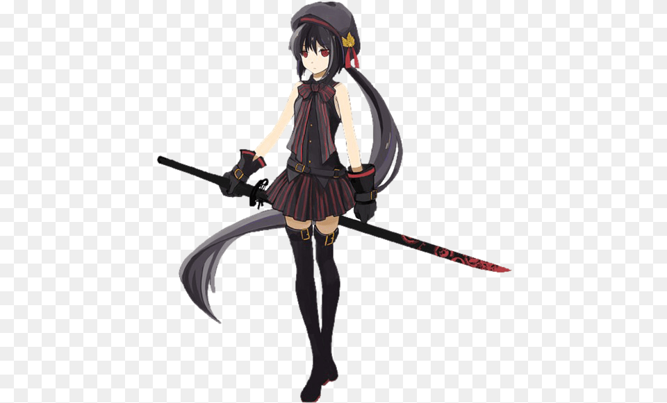 The Death Battle Fanon Wiki Anime Girl Sword, Book, Comics, Publication, Person Png Image