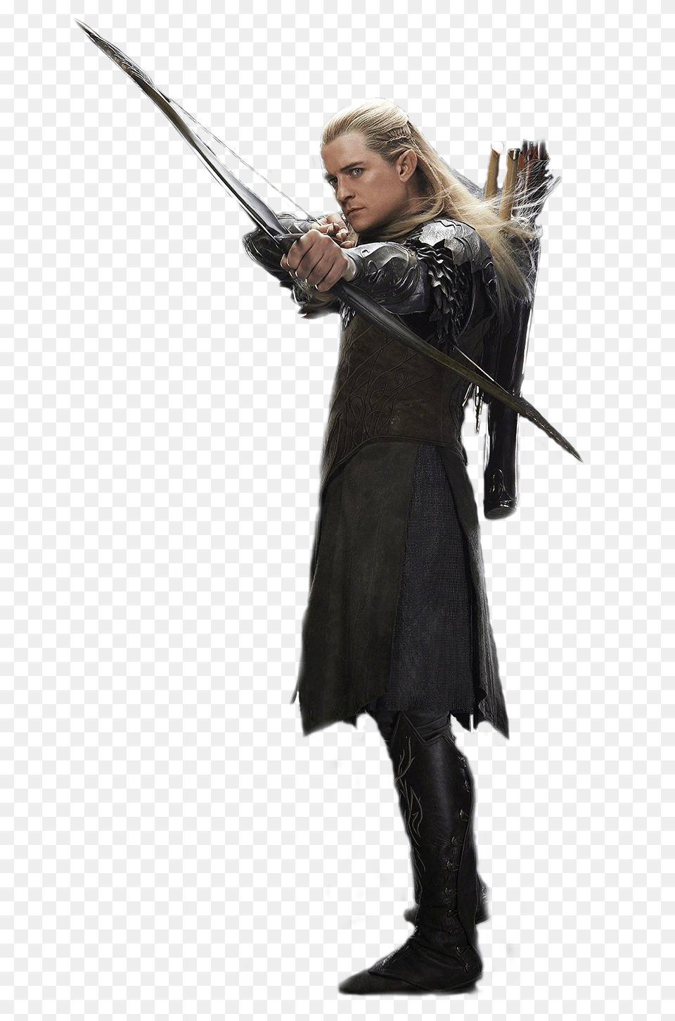 The Death Battle Fanon Wiki Legolas Cardboard Cutout, Adult, Weapon, Sword, Person Free Png Download