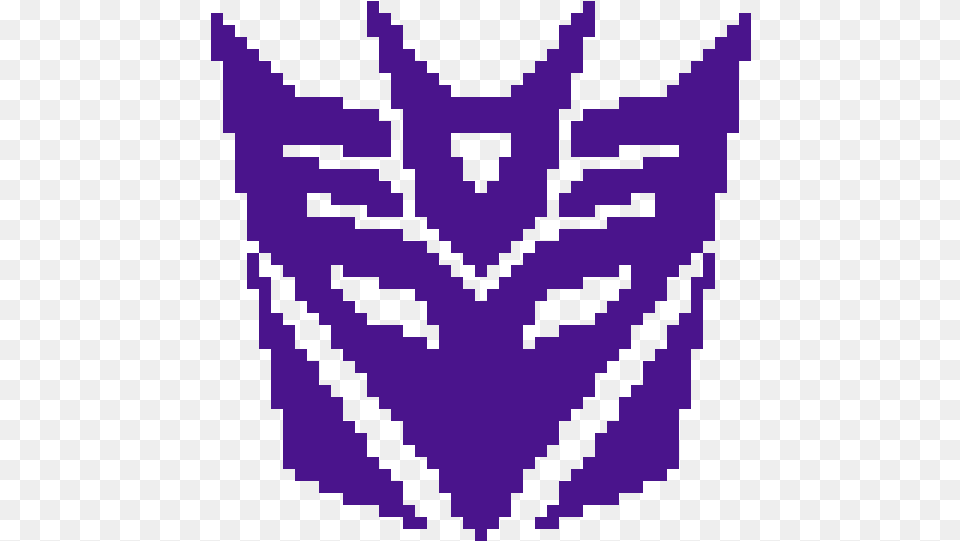 The Decepticon Symbol Transformer Sticker, Purple, Blackboard Png