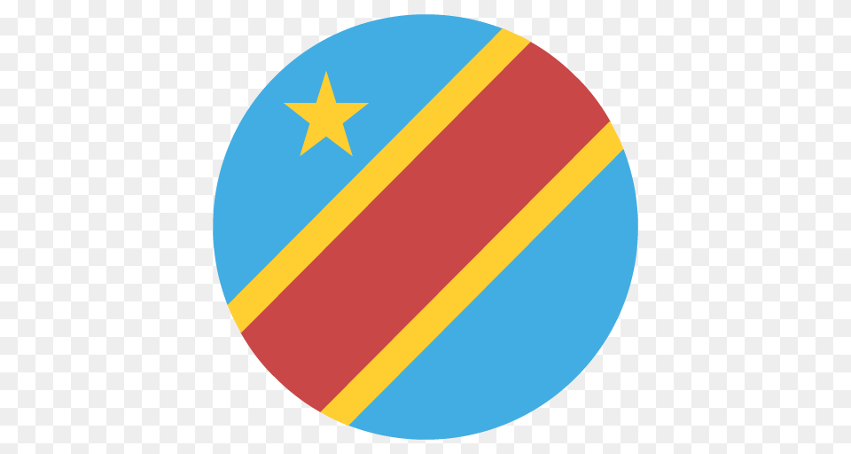 The Democratic Republic Of The Congo Flag Vector Emoji Icon, Sphere, Logo, Disk, Symbol Free Transparent Png