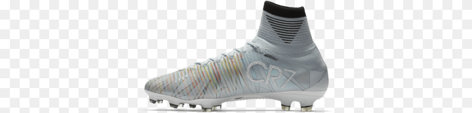 The Details Of The White Boots The Color The Diamonds Cristiano Ronaldo White Cleats, Clothing, Footwear, Shoe, Sneaker Png