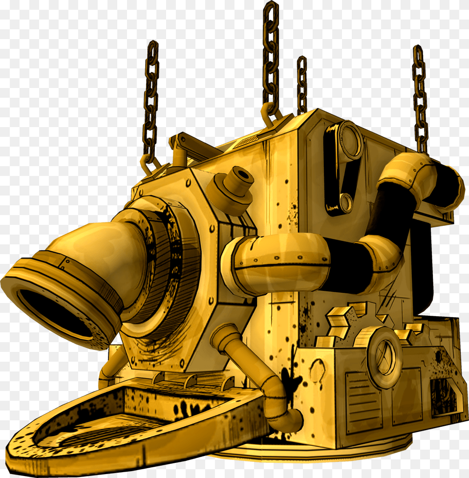 The Devilamp Ink Machine From Bendy, Bulldozer, Electronics Png Image