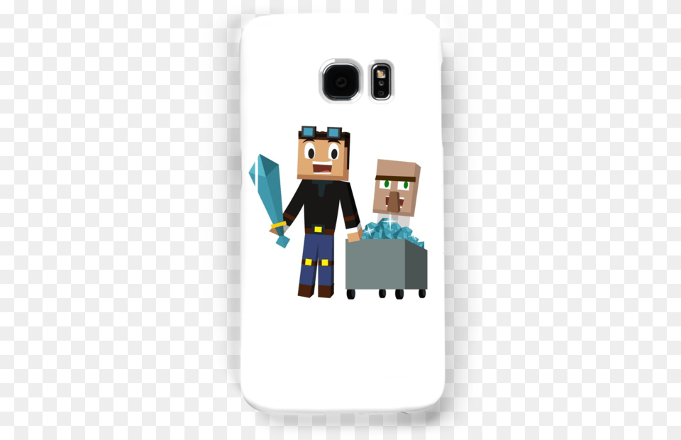 The Diamond Minecart Dantdm And Doctor Trayaurus Dantdm Stickers, Person, Electronics Png