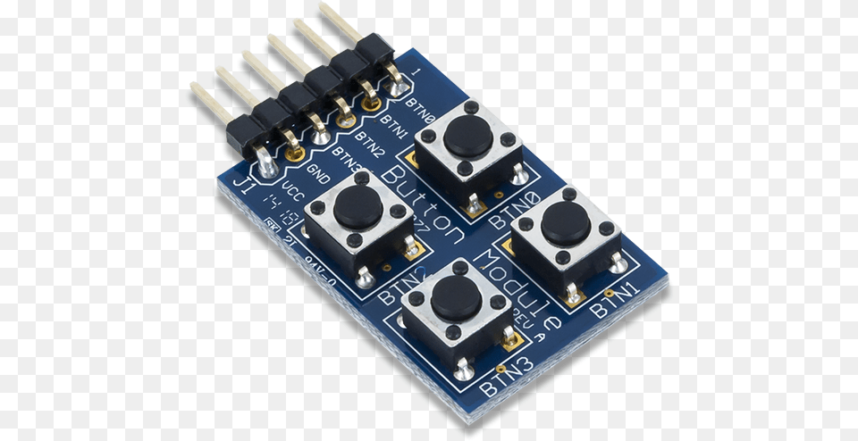 The Digilent Pmod Btn Gives Users Four Momentary Push Buttons Digital Potentiometer, Electronics, Hardware, Printed Circuit Board, Qr Code Png