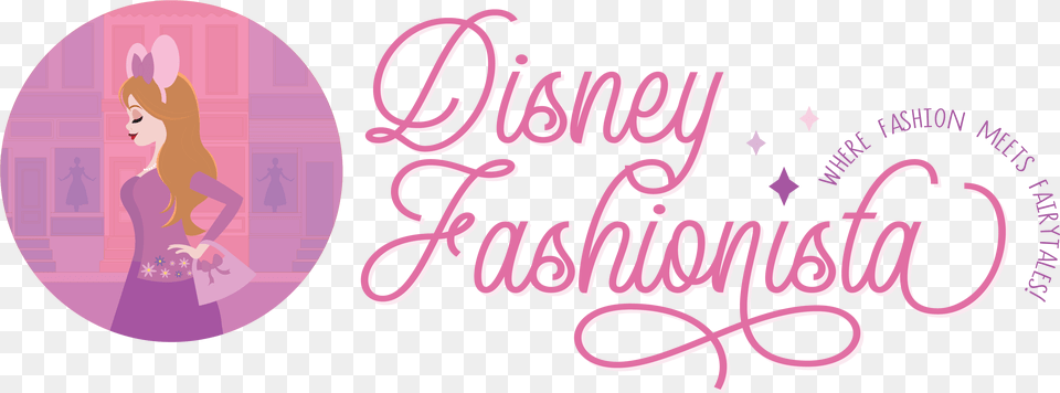 The Disney Fashionista Calligraphy, Purple, Adult, Female, Person Free Png Download