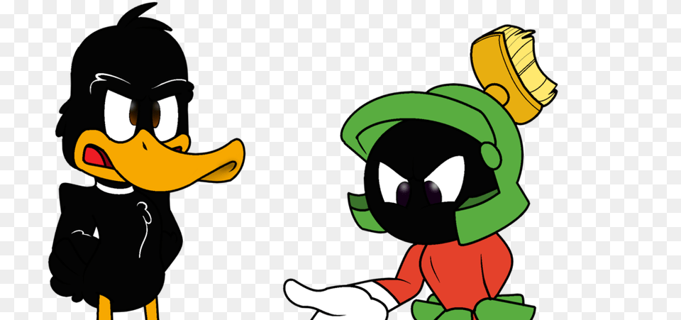 The Dissaproval Of Marvin Martian And Daffy Duck, Cartoon, Baby, Person Free Transparent Png