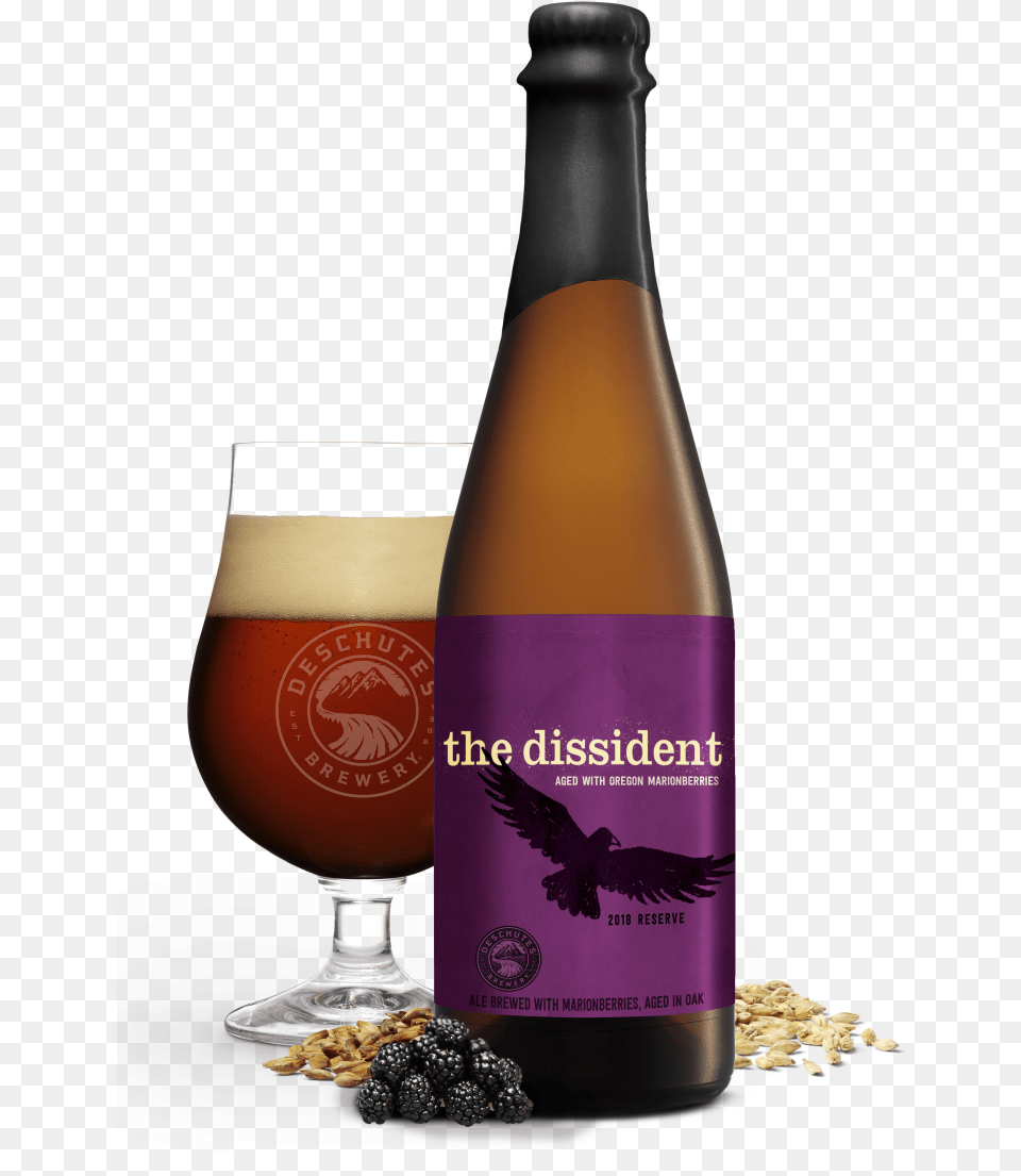 The Dissident Marionberry Deschutes Dissident Brett Ale, Alcohol, Beer, Beverage, Lager Png