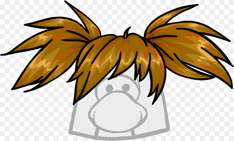 The Dizzy Clothing Icon Id 1008 Updated Club Penguin Hair, Book, Comics, Publication, Animal Png
