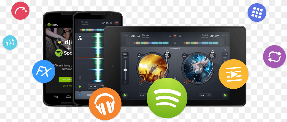 The Dj App For Android Play Music, Electronics, Phone, Mobile Phone, Screen Png Image