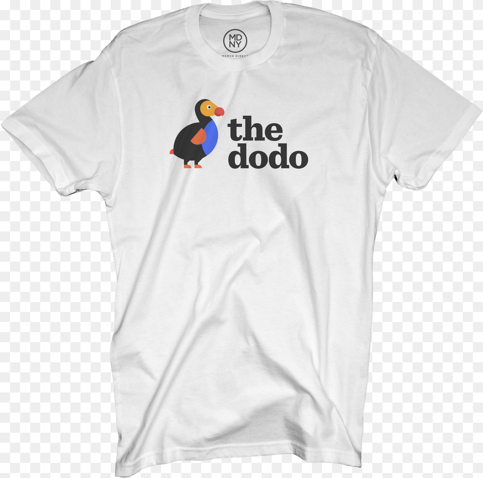 The Dodo Logo Tee Supra Icon Shirt Black, Clothing, T-shirt, Animal, Bird Png