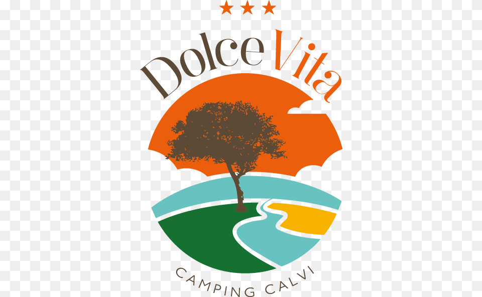 The Dolce Vita Campsite In Calvi A Haven Of Tranquility, Logo, Plant, Tree, Advertisement Free Png