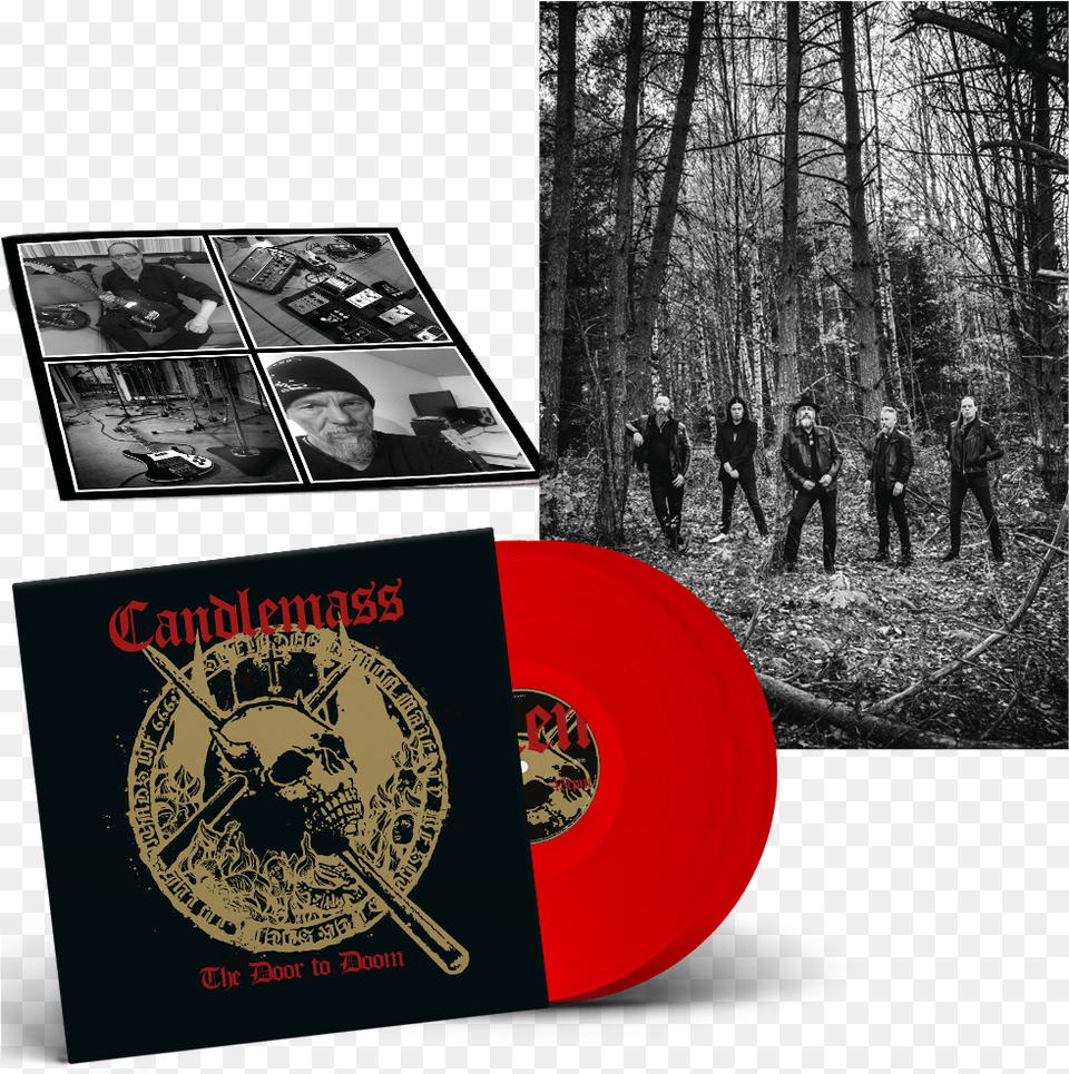 The Door To Doom Red 2 Lp Gatefold Deluxe Edition Candlemass The Door To Doom Vinyl, Adult, Person, People, Man Png