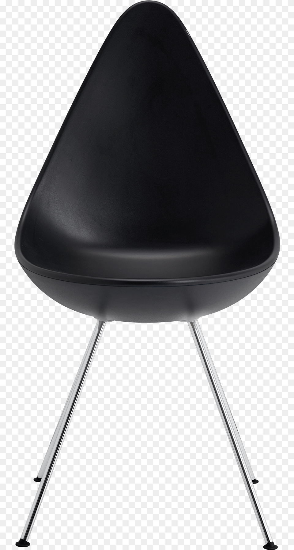 The Drop Chair Arne Jacobsen Black Monochrome Base Arne Jacobsen Drop Chair, Cushion, Furniture, Home Decor Free Transparent Png