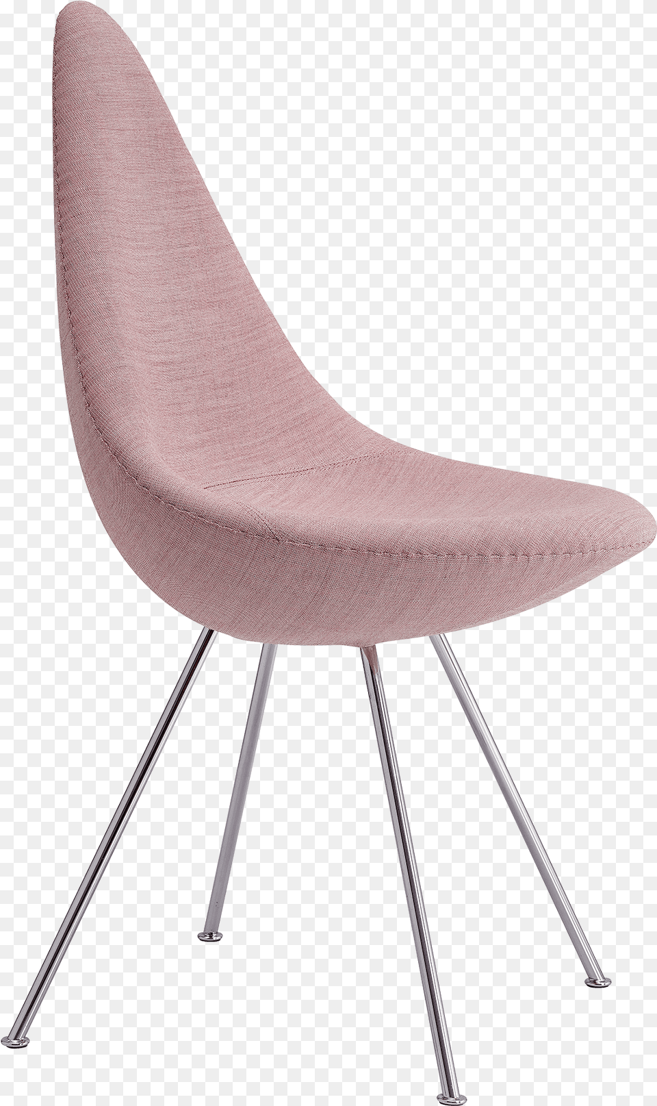 The Drop Chair Arne Jacobsen Upholstered Canvas Rosa Drop Stuhl, Cushion, Furniture, Home Decor, Plywood Png