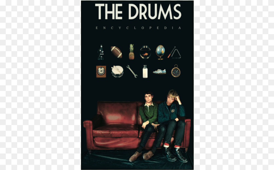 The Drums Encyclopedia Encyclopedia The Drums, Furniture, Couch, Pants, Clothing Png Image