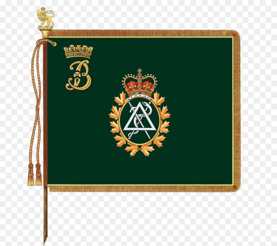 The Duchess Of Gloucester39s Banner For The Royal Canadian Canadian Forces Medical Services, Emblem, Symbol, Text, Blackboard Free Png Download