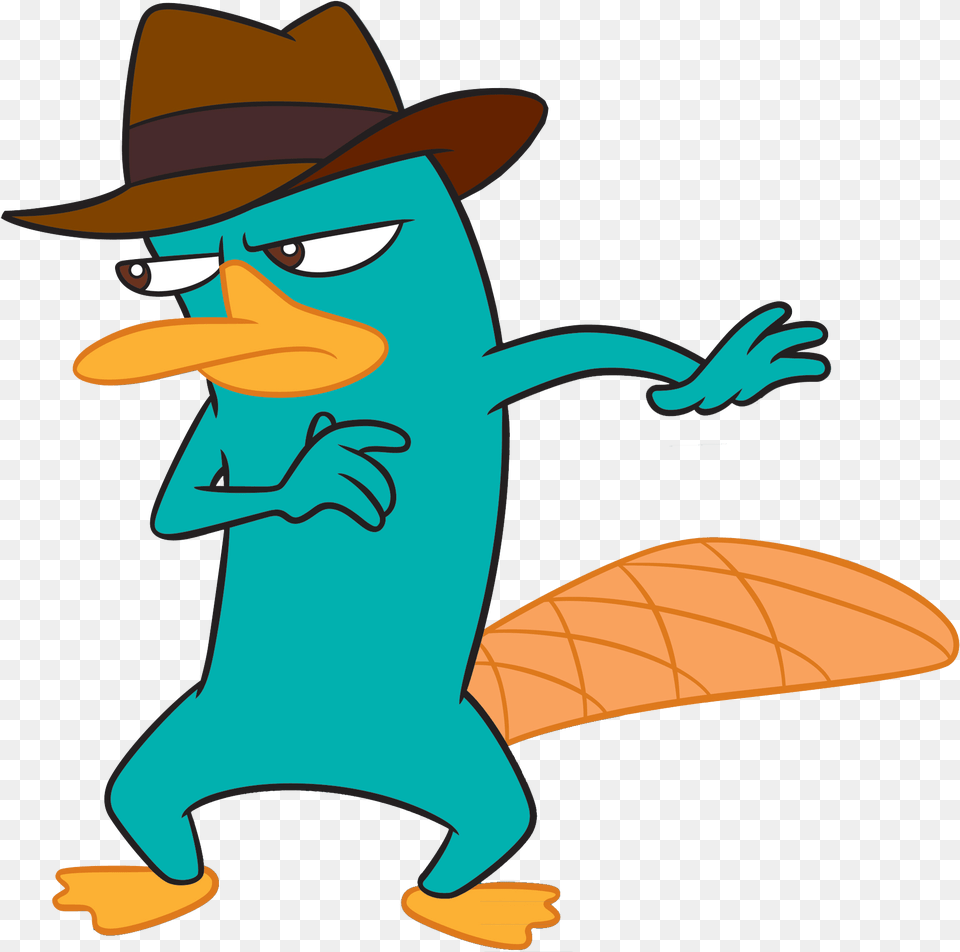 The Duck Billed Platypus Is An Extraordinary Creature P From Phineas And Ferb, Clothing, Hat, Cartoon, Baby Png Image