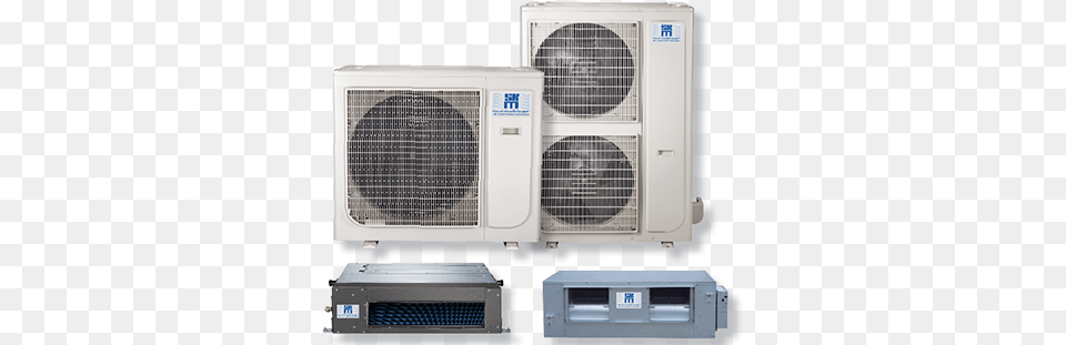 The Ducted Mini Split System From Skm Consists Of Rx Midea Premier Hyper 9000 Btu Ducted Heat Pump Air, Appliance, Device, Electrical Device, Mailbox Free Png Download