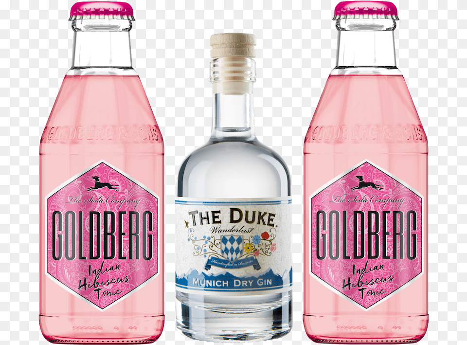 The Duke Wanderlust Gin Goldberg Hibiscus Tonic Goldberg, Alcohol, Beverage, Liquor, Beer Png