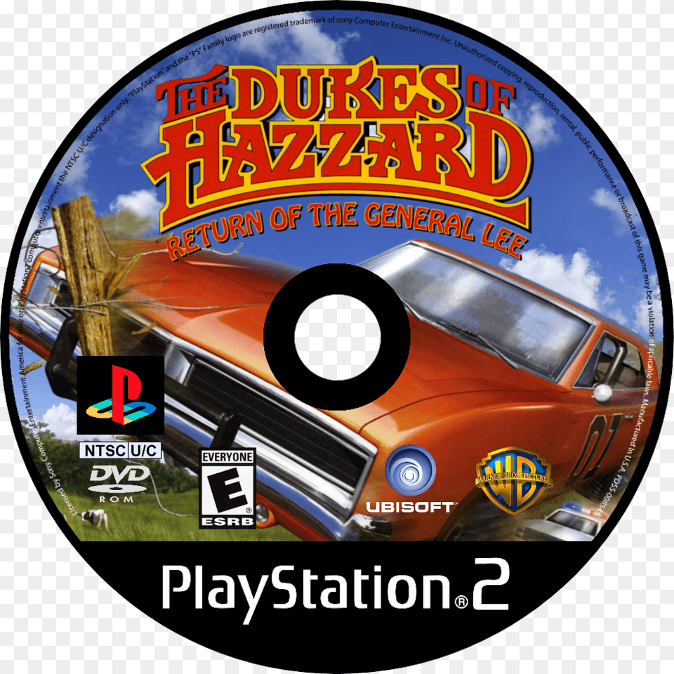 The Dukes Of Hazzard Dukes Of Hazzard Return Of General Lee, Disk, Dvd, Transportation, Vehicle Free Transparent Png