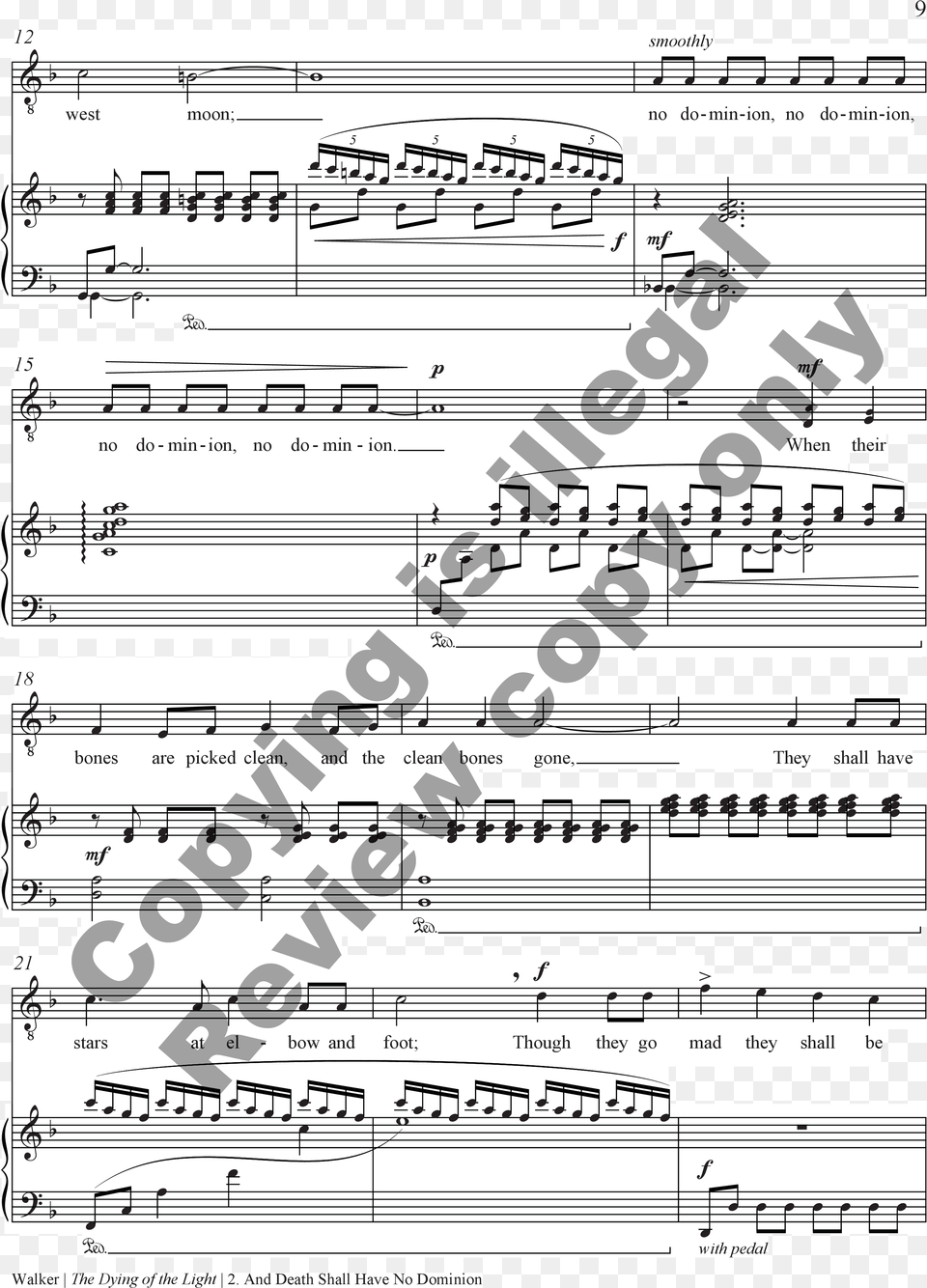 The Dying Of The Light Thumbnail Sheet Music, Sheet Music Free Transparent Png