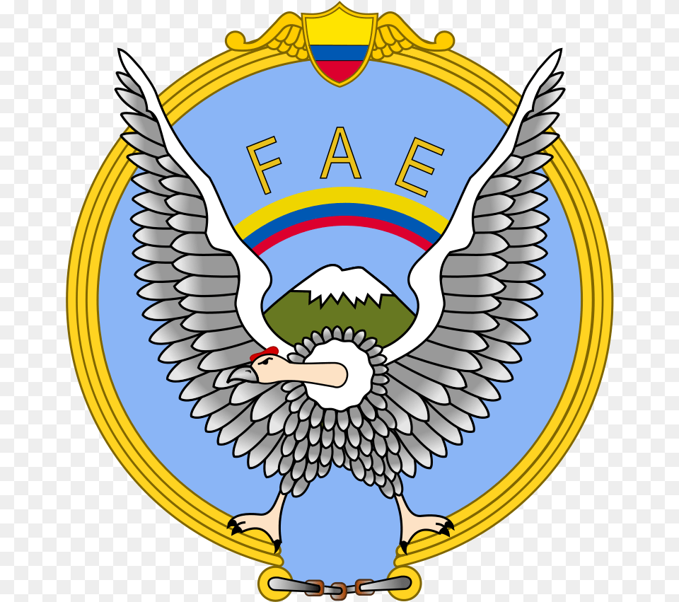 The Ecuadorian Air Forces Shield Source Wikimedia Commons Ecuadorian Air Force, Badge, Emblem, Logo, Symbol Free Png Download