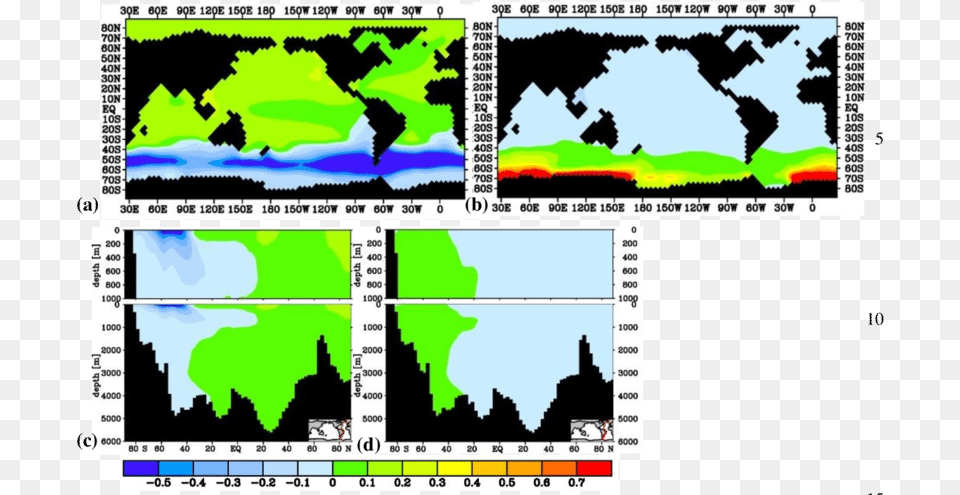 The Effect Of A Large And Small B D Antarctic Sea Map, Chart, Plot, Nature, Outdoors Free Png Download