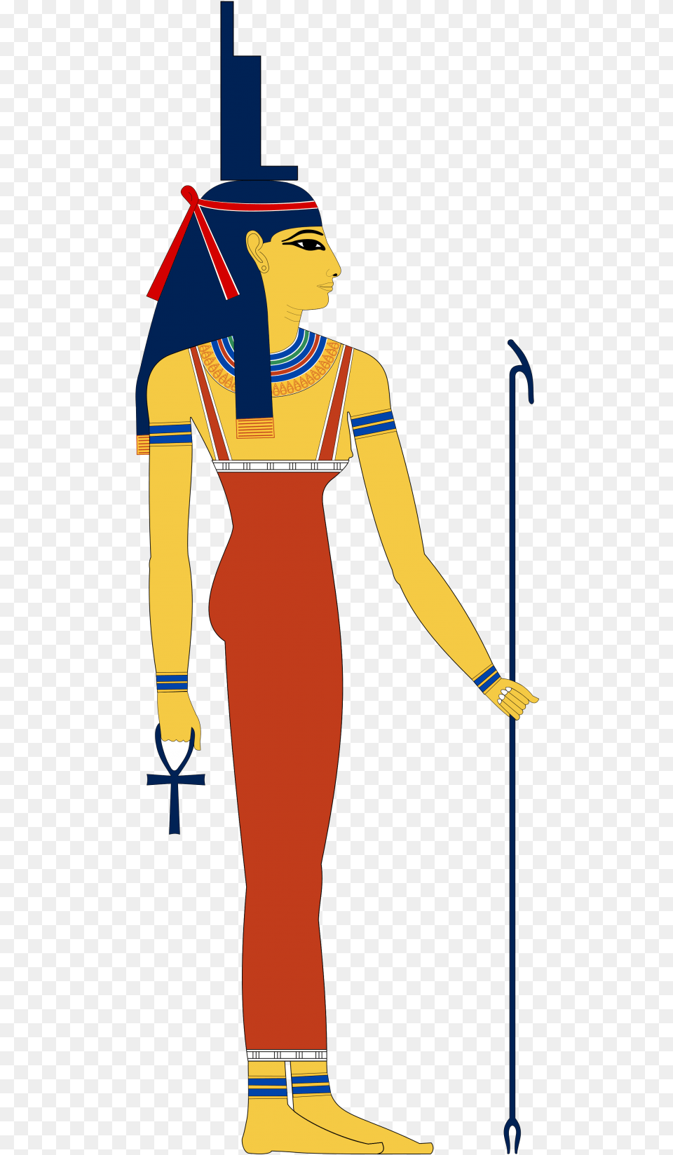 The Egyptian Goddess Isis Depicted As A Woman In A Isis Ancient Egypt Gods, Adult, Person, Female, Costume Png Image