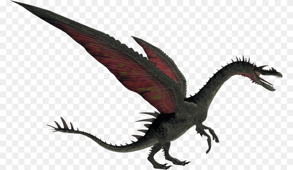 The Elder Scrolls Clipart Skyrim Realistic Flying Dragon, Animal, Dinosaur, Reptile Free Png Download