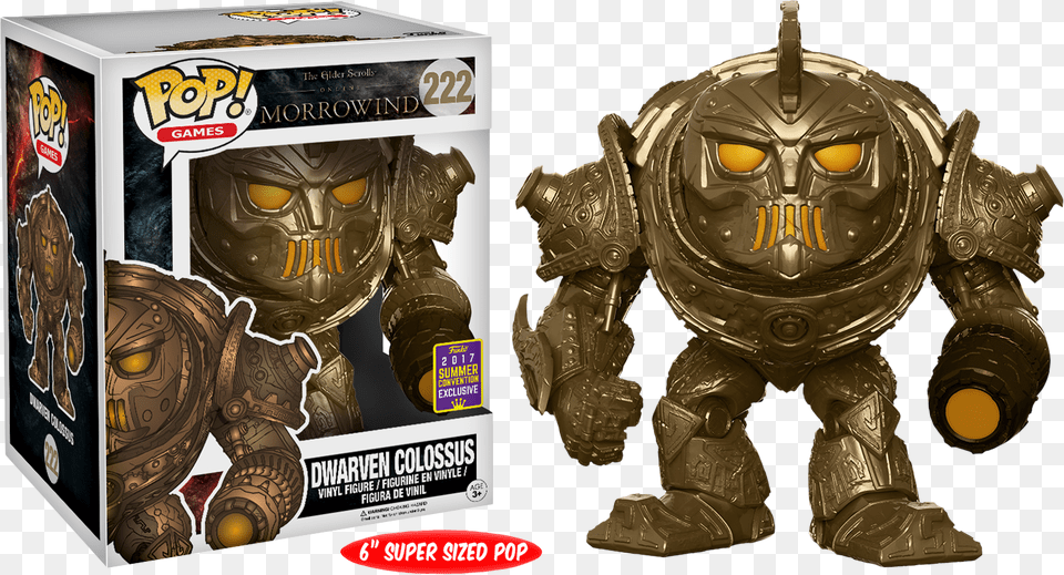 The Elder Scrolls Online Dwarven Colossus Funko Pop, Toy, Face, Head, Person Free Png