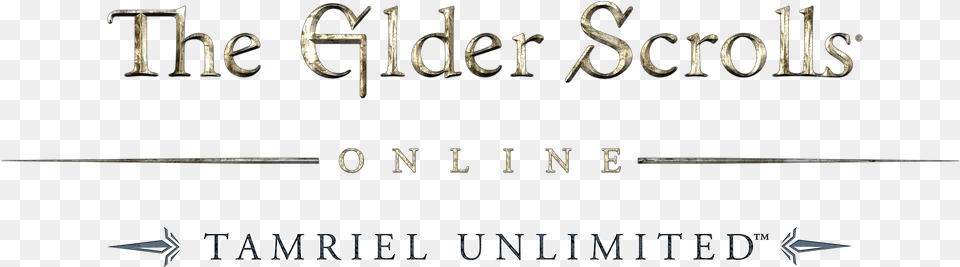 The Elder Scrolls Online Tamriel Unlimited Logo Elder Scrolls, Text, Book, Publication Free Transparent Png