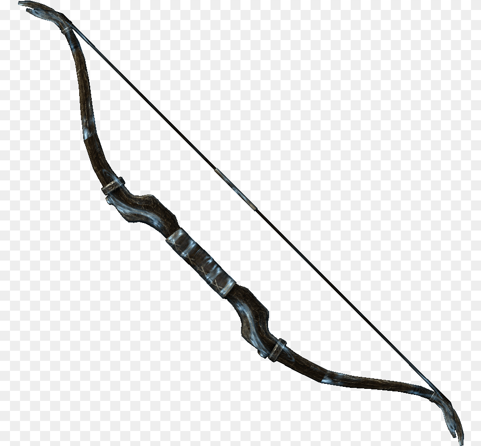 The Elder Scrolls V Bow And Arrow Transparent Background, Weapon Png