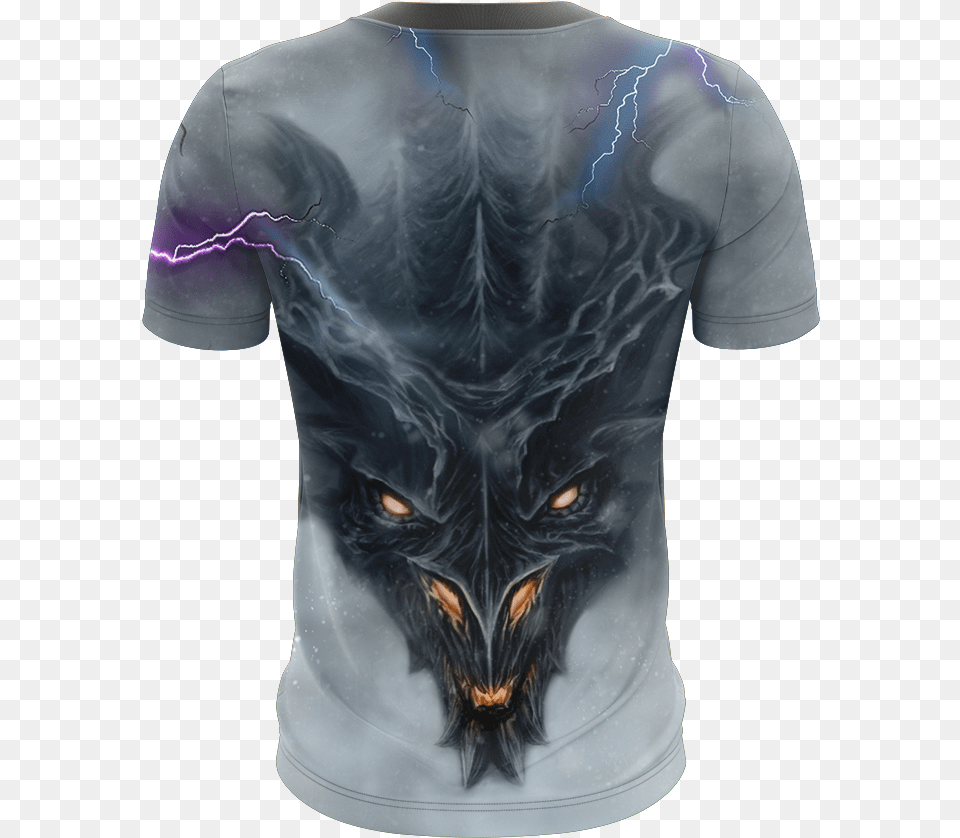 The Elder Scrolls V Skyrim Dragon Alduin Unisex 3d T Demon, Clothing, T-shirt, Adult, Female Png