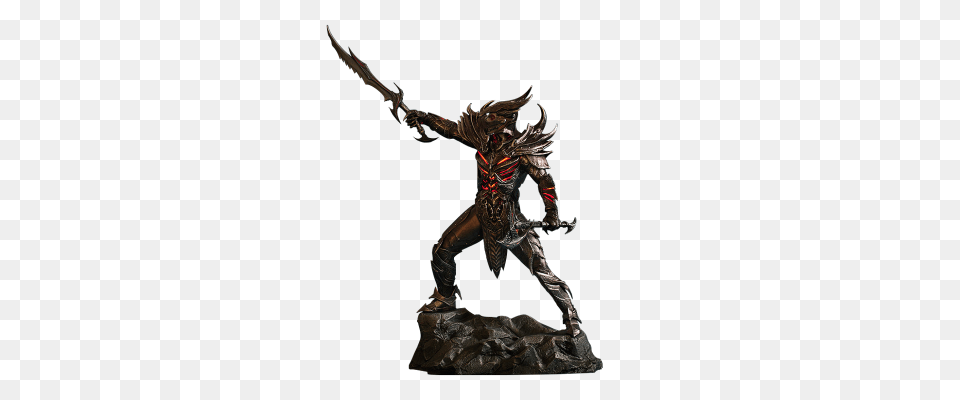 The Elder Scrolls V Skyrim Statue Daedric Armor The Official, Figurine, Animal, Dinosaur, Reptile Free Png Download