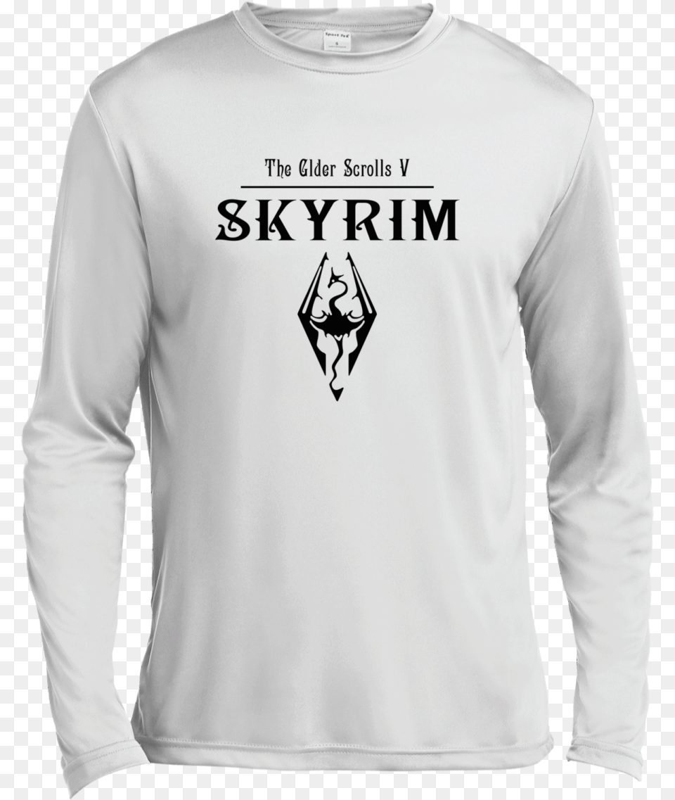 The Elder Scrolls V Skyrim T Shirt St350ls Spor Tek One Piece T Shirt Supreme, Clothing, Long Sleeve, Sleeve, T-shirt Free Png Download