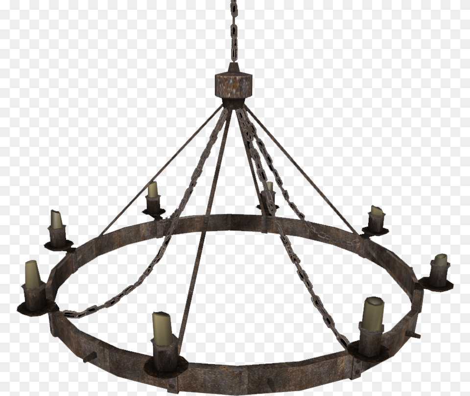 The Elder Scrolls Wiki Skyrim Chandelier, Lamp, Bronze Free Png Download