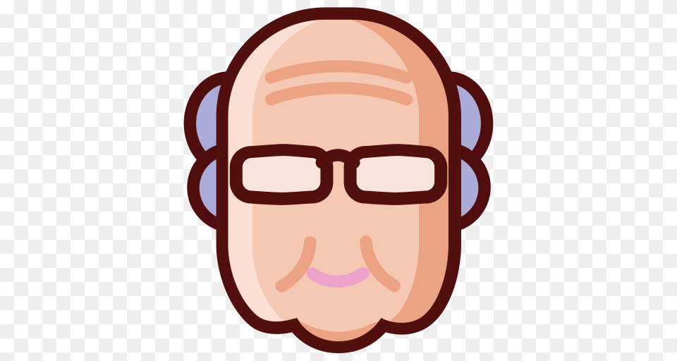 The Elderly Flat Icon With And Vector Format For, Accessories, Glasses, Head, Person Png