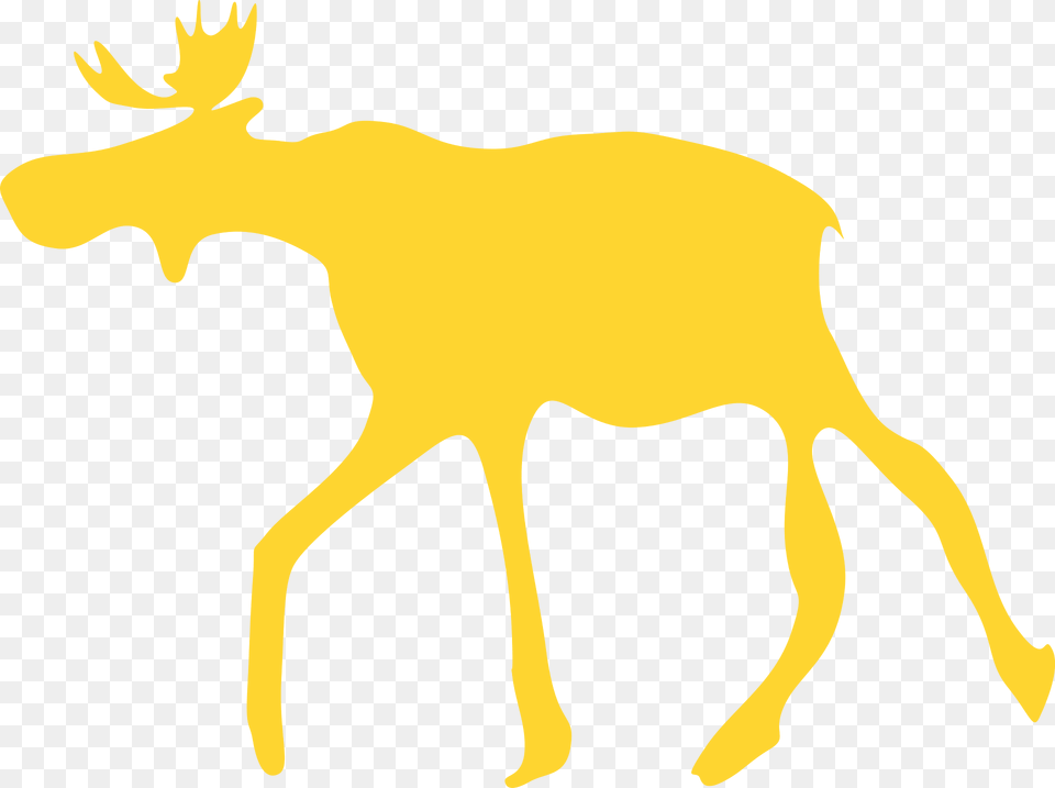 The Elk Silhouette, Animal, Deer, Mammal, Wildlife Png Image