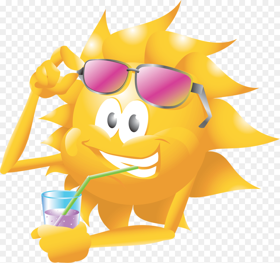 The Emoji Sun Drinking, Glass, Baby, Person Free Png