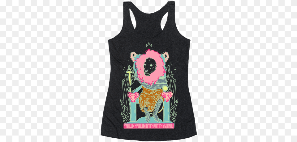 The Emperor Lion Racerback Tank Top Gay Unicorn Shirt, Clothing, Tank Top, Applique, Pattern Png Image