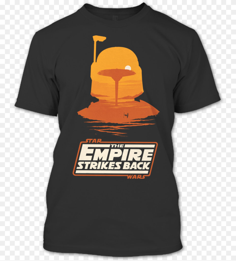 The Empire Strikes Back Boba Fett Star Wars Force Awakens T Shirt Wars The Empire Strikes Back, Clothing, T-shirt Free Png Download