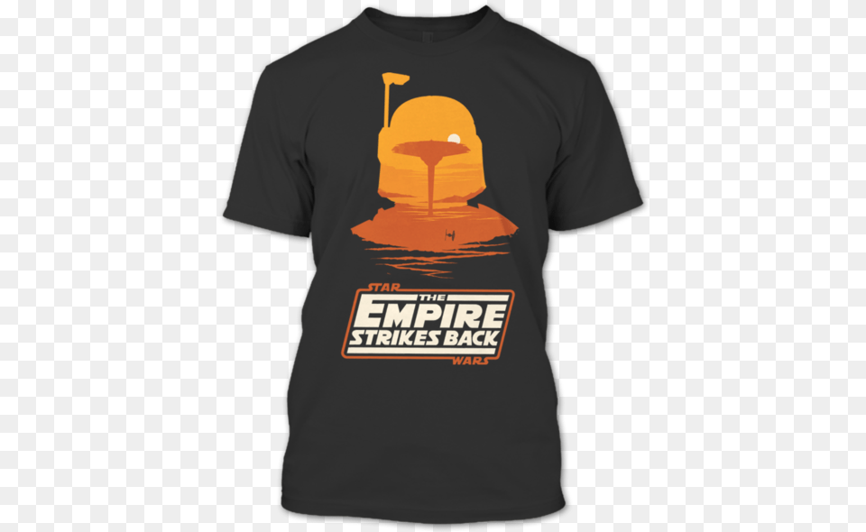 The Empire Strikes Back Boba Fett Star Wars The Force Empire Strikes Back Poster, Clothing, T-shirt, Shirt Free Transparent Png