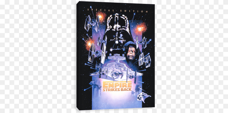 The Empire Strikes Back Special Edition Poster Empire Strike Back, Advertisement, Lighting, Adult, Male Free Png