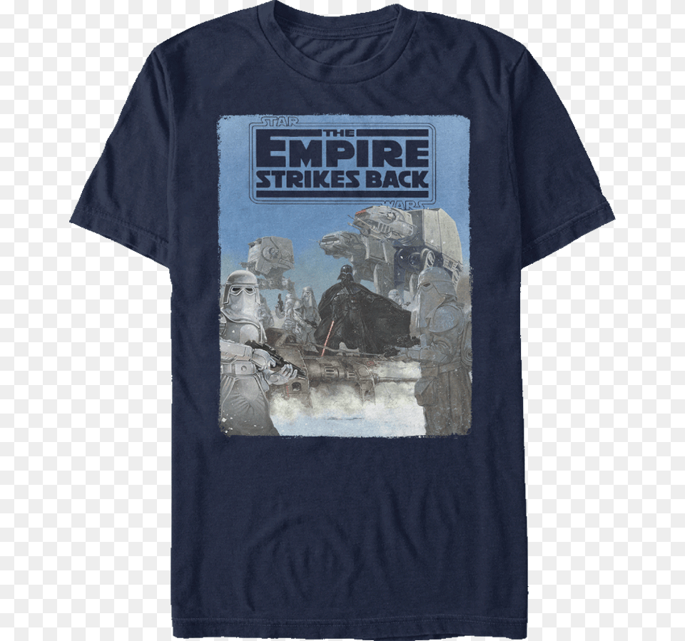 The Empire Strikes Back Star Wars T Shirt Star Wars Empire Strikes Back, T-shirt, Clothing, Adult, Person Png