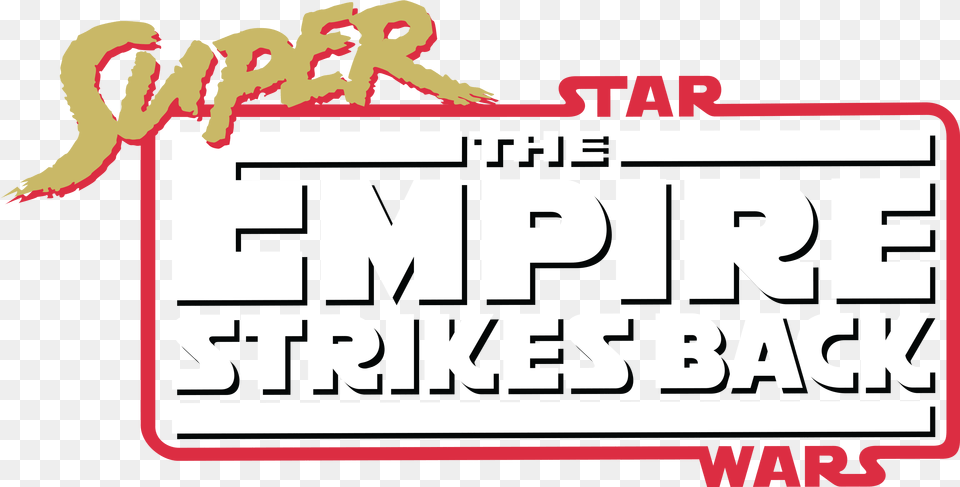 The Empire Super Star Wars Empire Strikes Back Logo, Sticker, Advertisement, Text Free Transparent Png