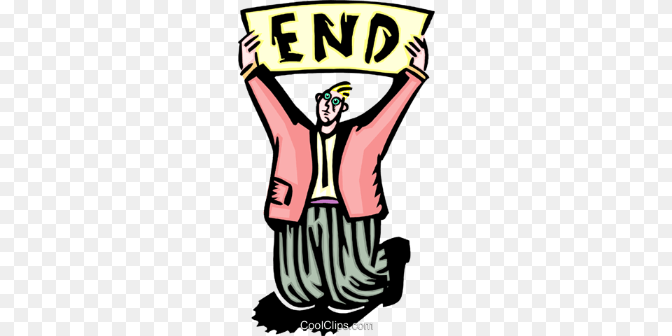 The End Royalty Vector Clip Art Illustration, Book, Comics, Publication, Body Part Png Image